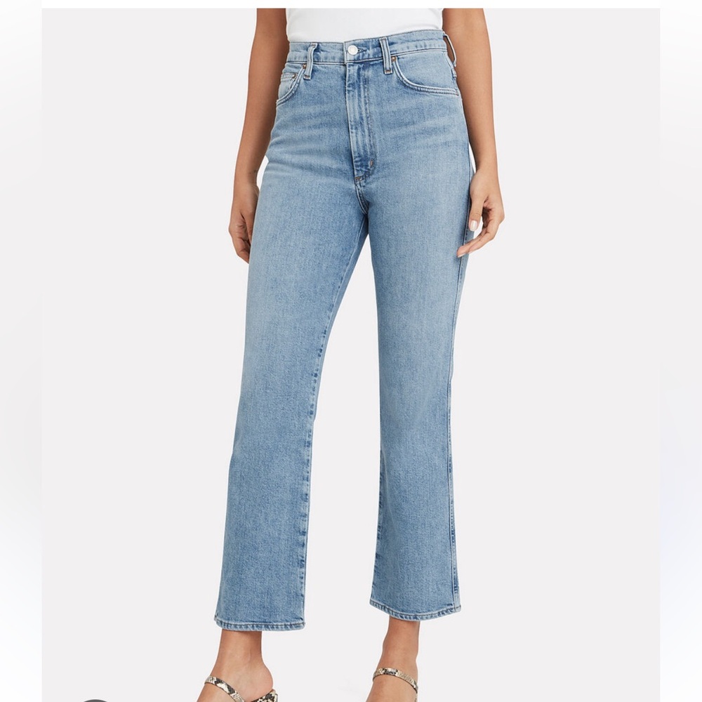 AGOLDE Pinch Waist High Rise Kick in Divide 27